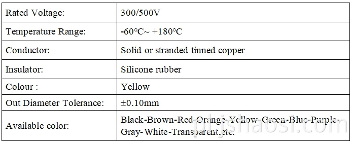 Silicone rubber insulation cable
